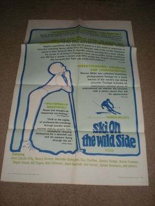 Ski On The Wild Side 1sht Orig Poster