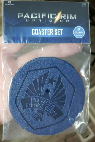Set Of 4 Pacific Rim Uprising Coasters Pan Pacific Defense Corps