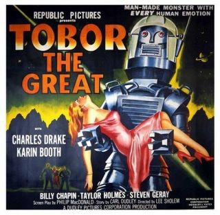 Tobor The Great Movie Poster Rare Hot Vintage 1