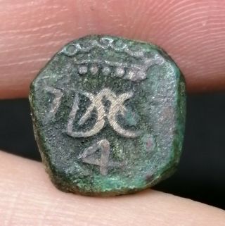 Danish India Colony Trankebar Tranquebar 4 Kas 177x Good Coin (12)