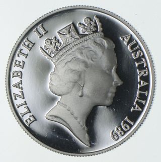 Silver - World Coin - 1989 Australia 10 Dollars - World Silver Coin 753
