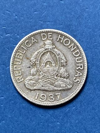 Honduras 1937 Un Lempira Coin Vf