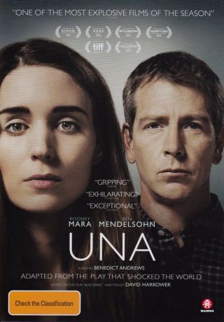 Una (2017) - A5 Poster - Rooney Mara,  Ben Mendelsohn,  Riz Ahmed