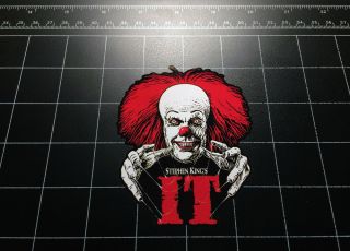 It Pennywise Vinyl Decal Sticker Stephen King Horror Movie Clown Tim Curry It