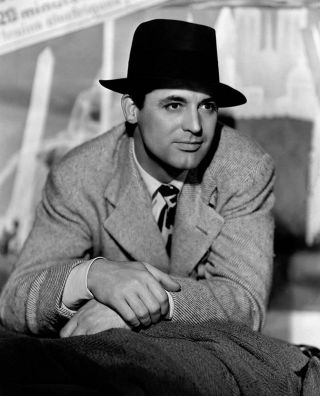Cary Grant With Classic Hat Black And White 8x10 Photo Print