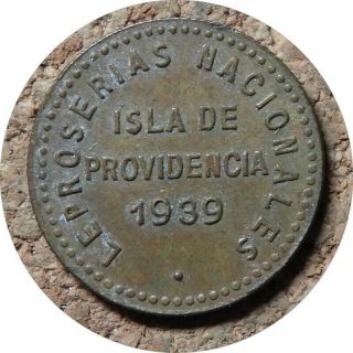 Elf Venezuela Isla De Providencia Leper Colony 0.  05 Bolivar 1939