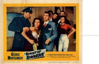 Street Of Sinners 1957 Release Lobby Card Geraldine Brooks