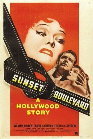 Sunset Boulevard Movie Poster William Holden Vintage