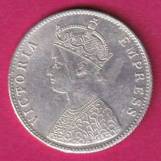 BRITISH INDIA - 1879 - VICTORIA EMPRESS - ONE RUPEE - RARE SILVER COIN BL82 2