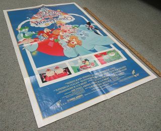 Care Bears Adventure Wonderland (1987) Vintage Folded (27x41) Movie Poster Y5820
