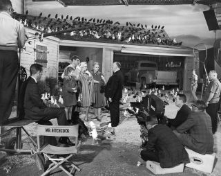 Alfred Hitchcock Tippi Hedren The Birds Behind The Scenes 8x10 Picture Celebrity