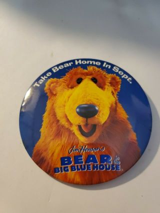 Bear In The Big Blue House Button Promotional Pinback Badge Pin Movie 3 "