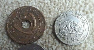 Antique & Vintage Coins GERMAN EAST AFRICA 2x 1910 10 HELLER,  1913 5 HELLER,  2 2