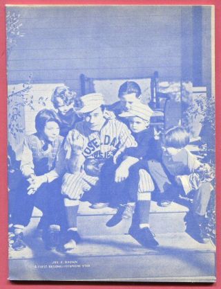 1928 To 1964 Joe E.  Brown Movie Star Cover Of School Scribbler.  Nos
