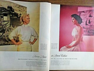 1953 Movie Article Ad Stars In Color Doris Day Taylor Fleming Hepburn Charisse