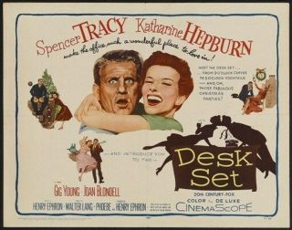 Desk Set Movie Poster Spencer Tracy Rare Hot Vintage 1