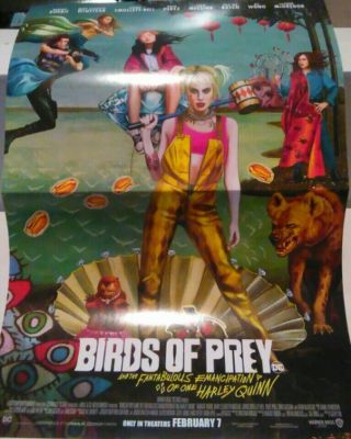 Birds Of Prey Single Fold Lobby Poster Harley Quinn Margot Robbie
