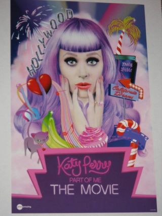 Katy Perry Part Of Me 11x17 Promo Movie Poster Amc Imax