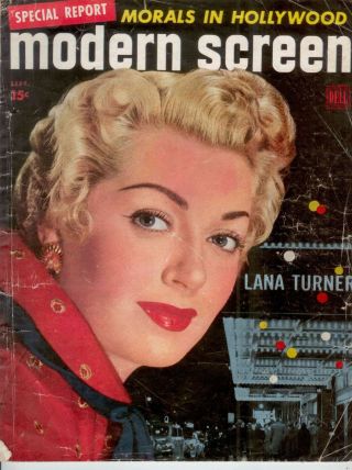 Modern Screen - Lana Turner On Cover - 1950