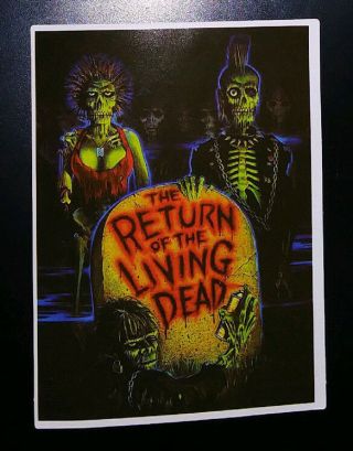 Sticker - Return Of The Living Dead - Horror Movie - Zombies,  Tarman,  Brains