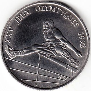 Congo / 100 Francs 1991,  Xxv Olimpic Games,  Barcelona 92 (spain) Athletics