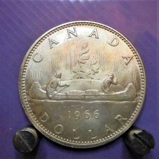 Canadian 80 Silver Dollar Coin 1966,  U.  K.  Only.