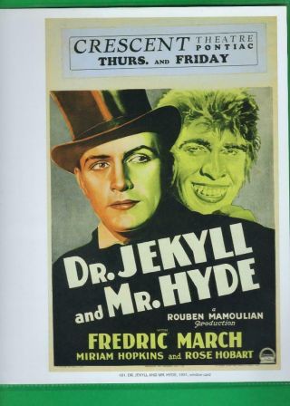 Dr.  Jekyll And Mr.  Hyde Movie Ad 8x11 (aprox. ) (-) Horror