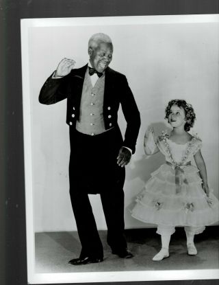 8x10 B & W Photo Of - Shirley Temple And Bill Robinson