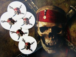 Pirates Of The Caribbean Promo Poster & Temp Tattoos - Johnny Depp Orlando Bloom