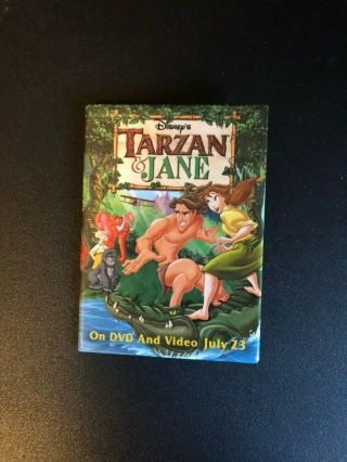 Disney Tarzan And Jane Promo Dvd And Video Release Collectible Pin Button