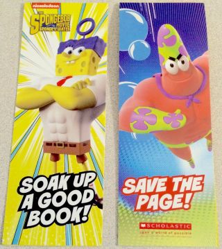 Spongebob Squarepants,  Patrick Star 4 - Sided Activities Bookmark,  Scholastic