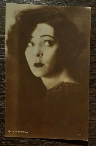 Old Movie Star Photo - Alla Nazimova