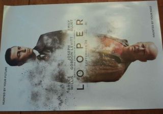 Looper Promotional Movie Poster 11 " X17 " Bruce Willis Emily Blunt