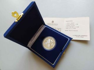 Italy Fifa World Cup 1990 500 Lire.  835 Silver Coin 1990 R Pp
