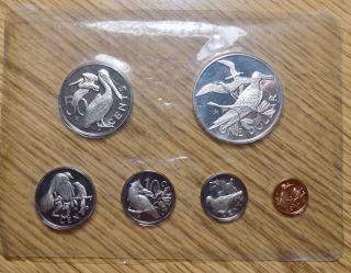 British Virgin Islands - 1974 6 Coin Proof Set - Silver Dollar - 25.  7 Grams
