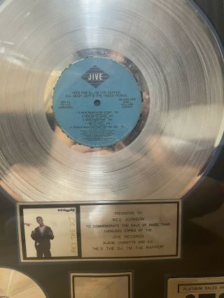 DJ Jazzy Jeff And The Fresh Prince - (He’s The DJ,  I’m The Rapper) RIAA Award 3