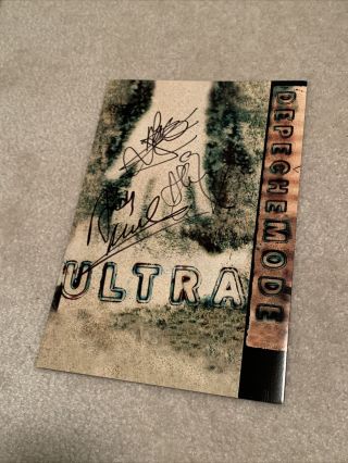 Signed Promo Brochure Depeche Mode Ultra 1997