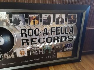 JAY - Z Roc - A - Fella Records =FRAMED RIAA 16X PLATINUM RAP LP RECORD CD AWARD= 5