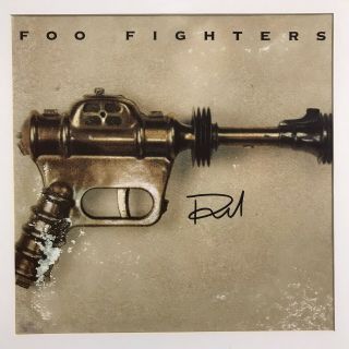 DAVE GROHL SIGNED FOO FIGHTERS DEBUT ALBUM FLAT RARE 1995 PROMO NIRVANA 2