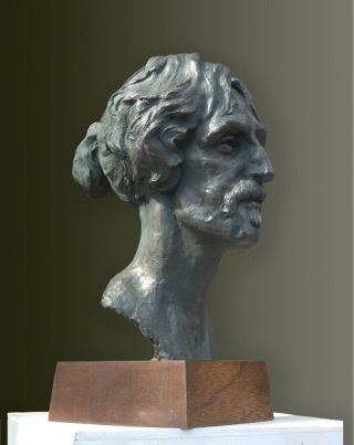 Bronze Resin Bust Of Frank Zappa.  Signed Certified Edition Of Only 75