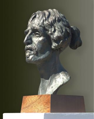 Bronze Resin Bust of Frank Zappa.  Signed Certified Edition of only 75 4