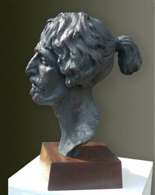Bronze Resin Bust of Frank Zappa.  Signed Certified Edition of only 75 5
