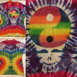 Rare Vintage Grateful Dead T Shirts - 1980s/90s M - L Relix Allman Bro Worn To Shows