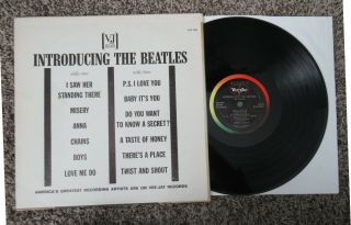 Beatles ULTRA RARE EARLY 1964 VJ ' INTRODUCING THE BEATLES STEREO VERSION ONE LP 2