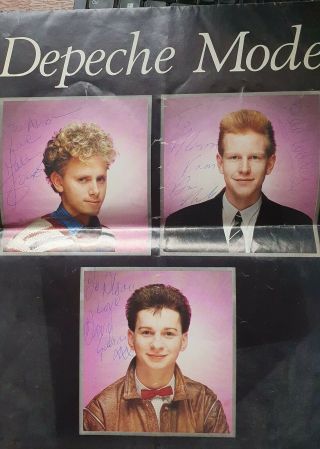 Depeche Mode 1982 Signed Tour Program / Poster
