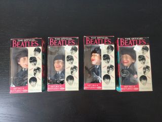 Beatles Memorabilia 1964 Remco Full Set Boxes John Paul Ringo George