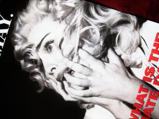 SCARED SHITLESS MADONNA PROMO ONLY POSTER TRUTH OR DARE RELEASE CANADA ONLY SEX 2