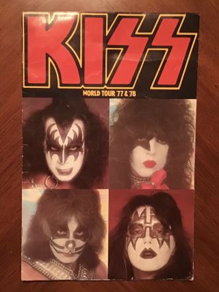 Vintage - Rare (kiss Army Aucoin) Alive Ll - 1977 - 78 Tour Program