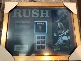 Rush - Limited Edition Framed Canada Stamp