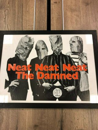The Damned Neat Neat Neat Rare 1977 Punk Promo Poster.
